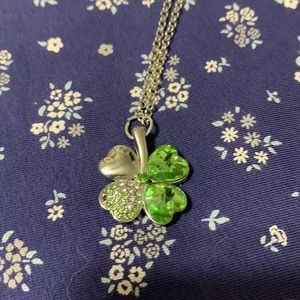 Swarovski Shamrock Charm Necklace